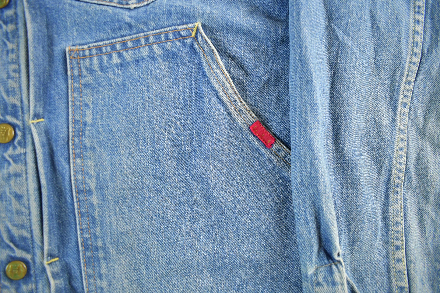 Vintage 1950s Buckaroo Big Smith Denim Jean Jacket Men's Medium from propervintagecanada
