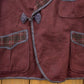 Vintage 1950s Burgundy Button Up Blazer Jacket from propervintagecanada