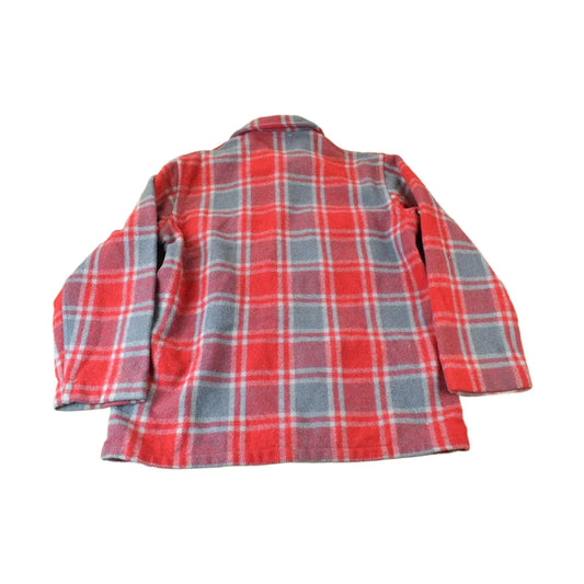 Vintage 1950s Chippewa Woolen Plaid Heavy Weight Wool Button Up Jacket from propervintagecanada