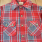 Vintage 1950s Chippewa Woolen Plaid Heavy Weight Wool Button Up Jacket from propervintagecanada
