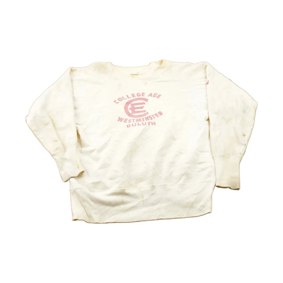 Vintage 1950s College Age Westminster Crewneck Sweatshirt from propervintagecanada
