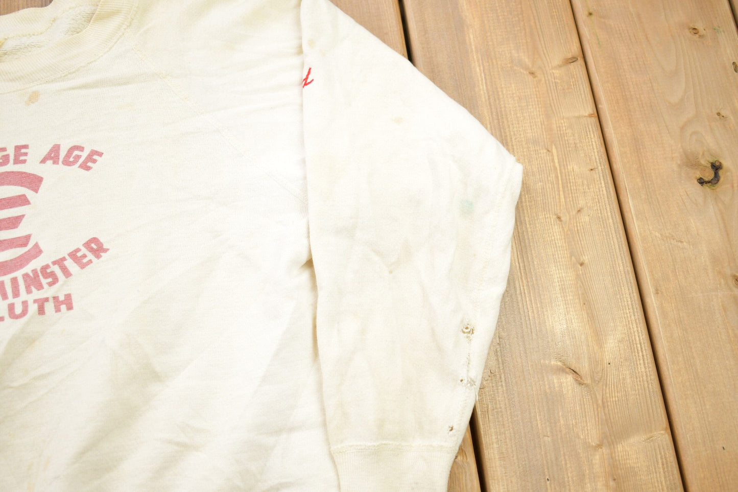 Vintage 1950s College Age Westminster Crewneck Sweatshirt from propervintagecanada