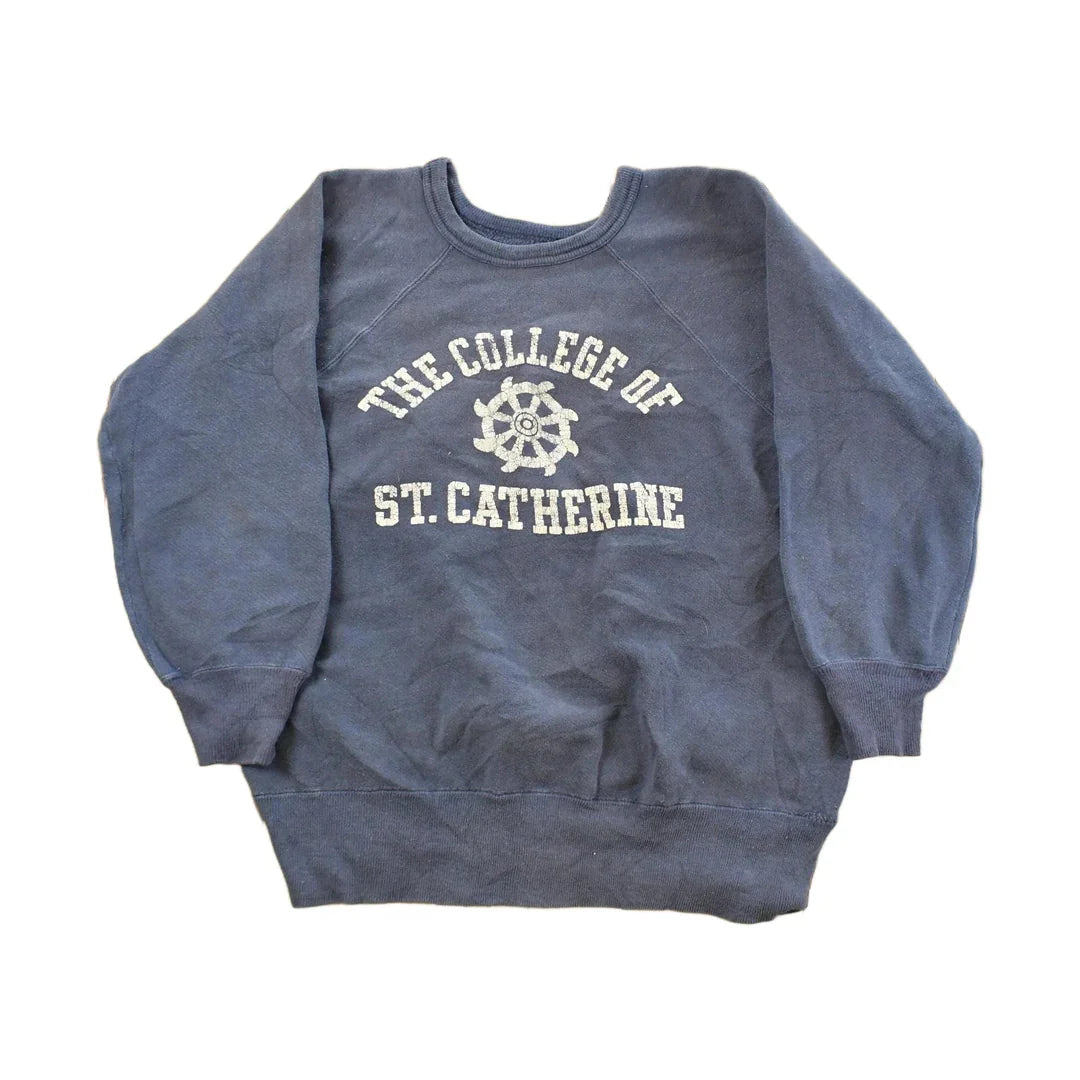 Vintage 1950s College of St. Catherine Crewneck Sweatshirt Men's Small from propervintagecanada