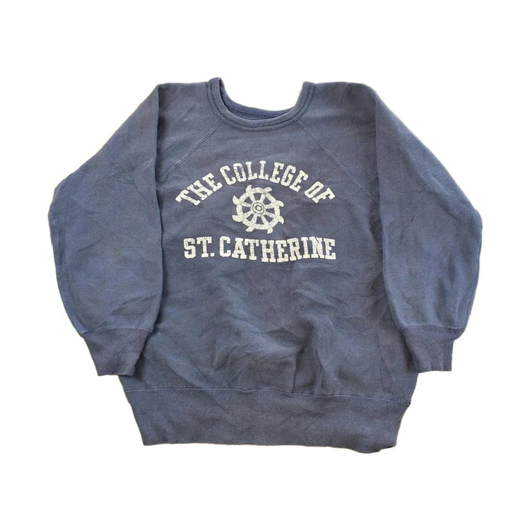 Vintage 1950s College of St. Catherine Crewneck Sweatshirt Men's Small from propervintagecanada
