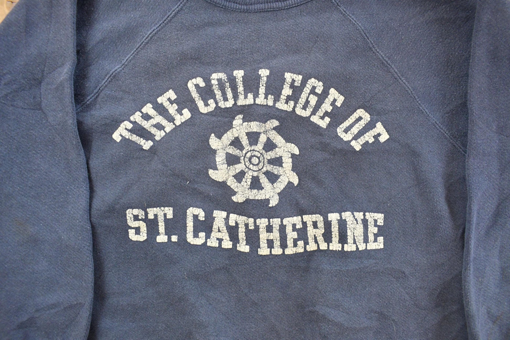 Vintage 1950s College of St. Catherine Crewneck Sweatshirt Men's Small from propervintagecanada