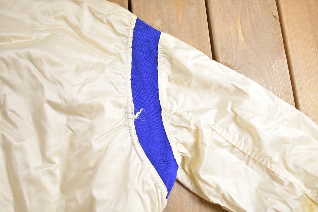 Vintage 1950s Collegiate Satin Bomber Jacket Men's Medium from propervintagecanada