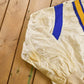 Vintage 1950s Collegiate Satin Bomber Jacket Men's Medium from propervintagecanada