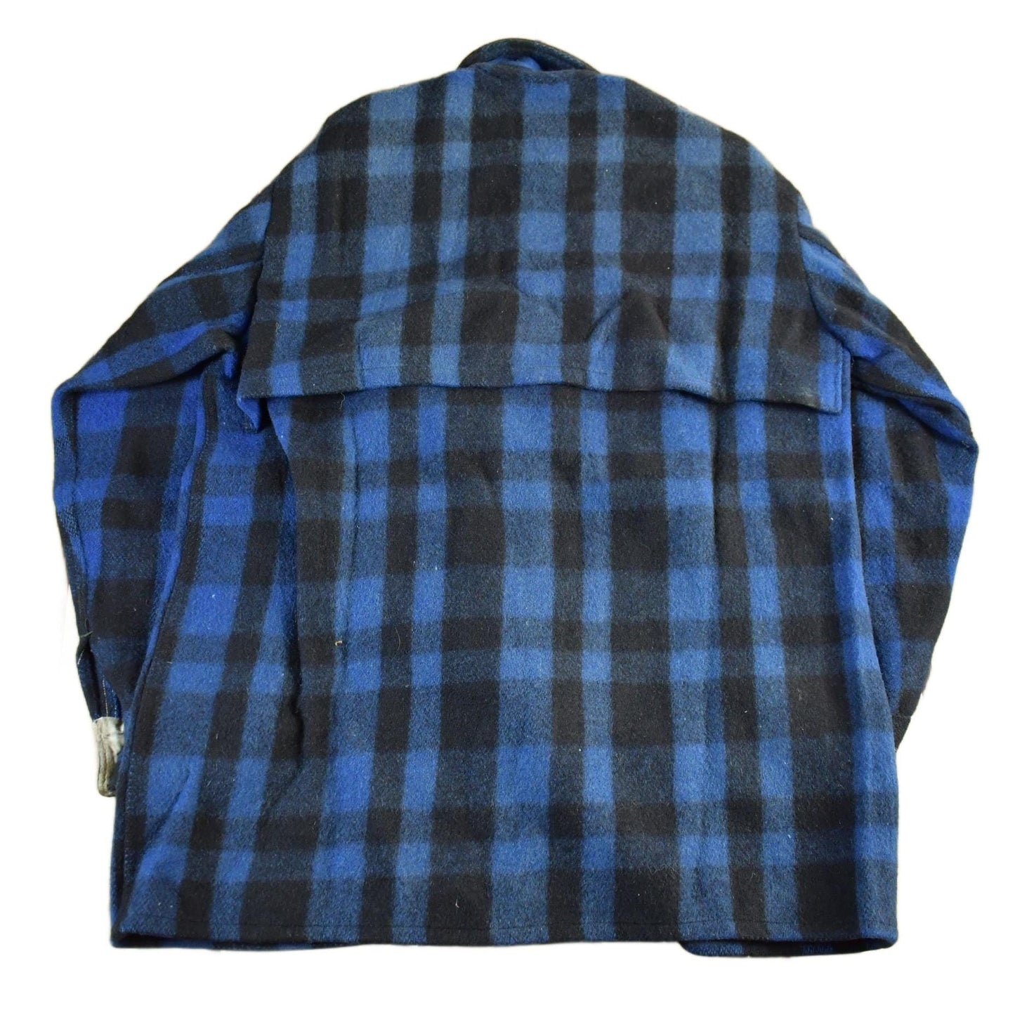 Vintage 1950s Commander Plaid Wool Button Up Shirt Jacket Men's L from propervintagecanada