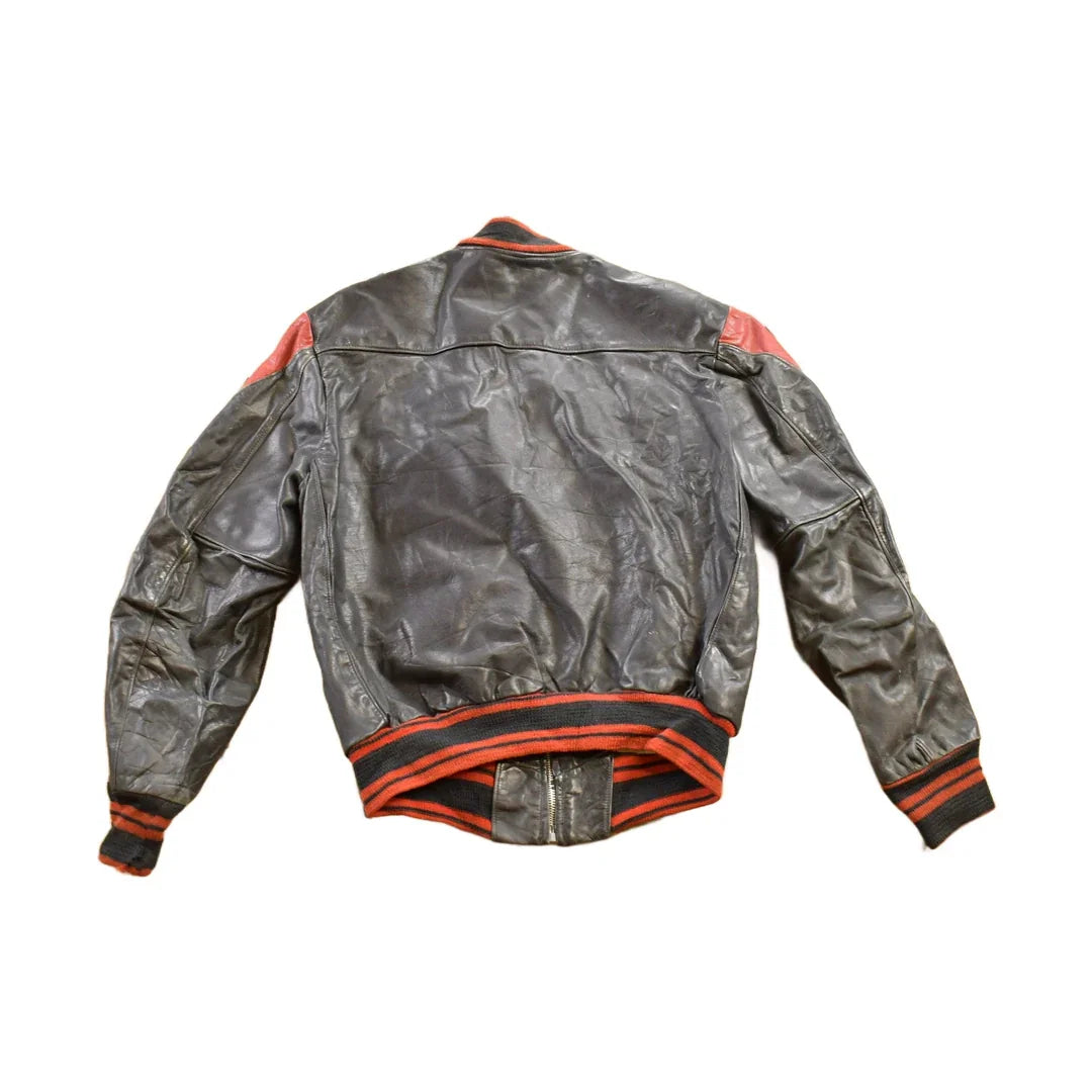 Vintage 1950s CPLS Basketball Club Leather Jacket from propervintagecanada