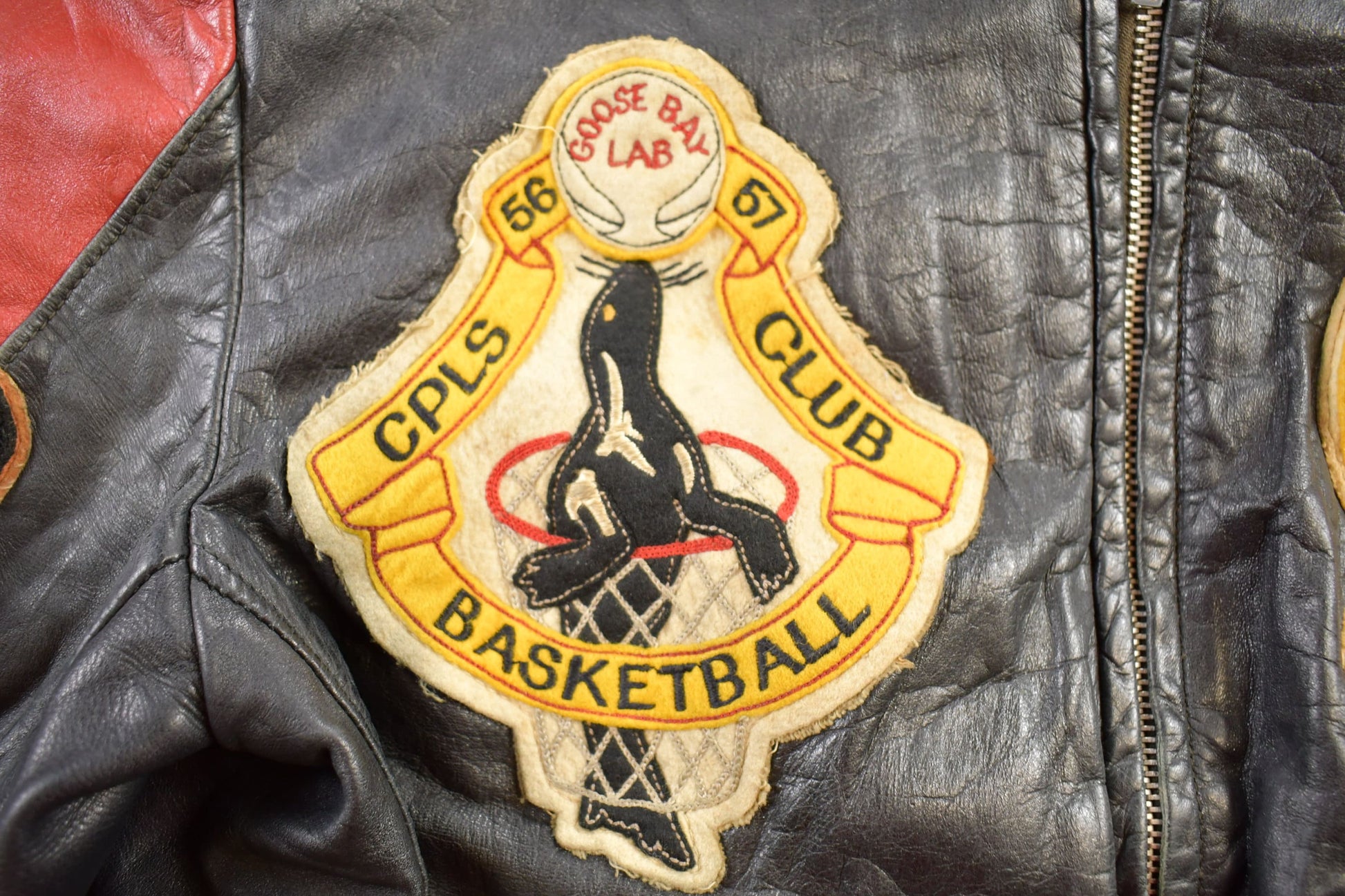 Vintage 1950s CPLS Basketball Club Leather Jacket from propervintagecanada