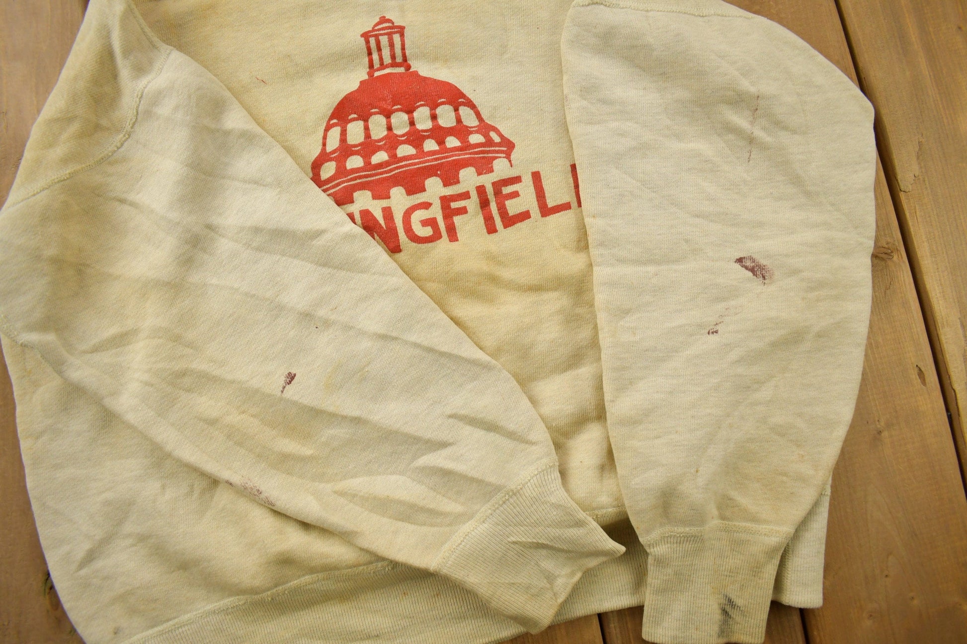 Vintage 1950s Crewneck Spring Field College Collegiate Wear Men's Medium from propervintagecanada