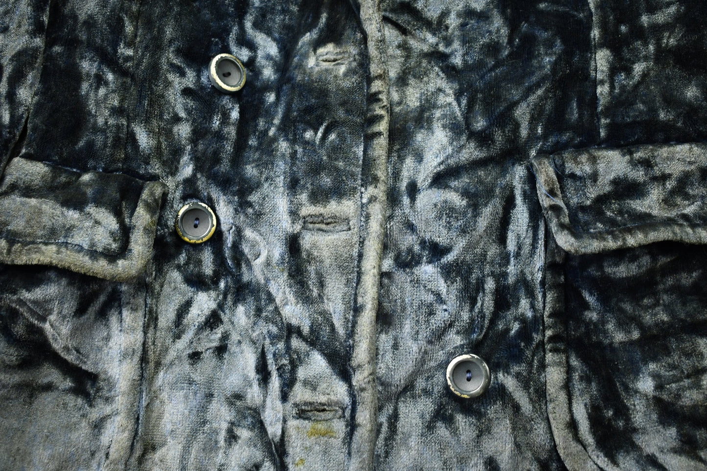 Vintage 1950s Crushed Velvet Union Made Trench Coat Men's Small from propervintagecanada