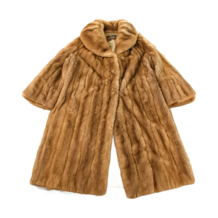 Vintage 1950s Dempsters Full Length Mink Fur Coat Women's Medium from propervintagecanada