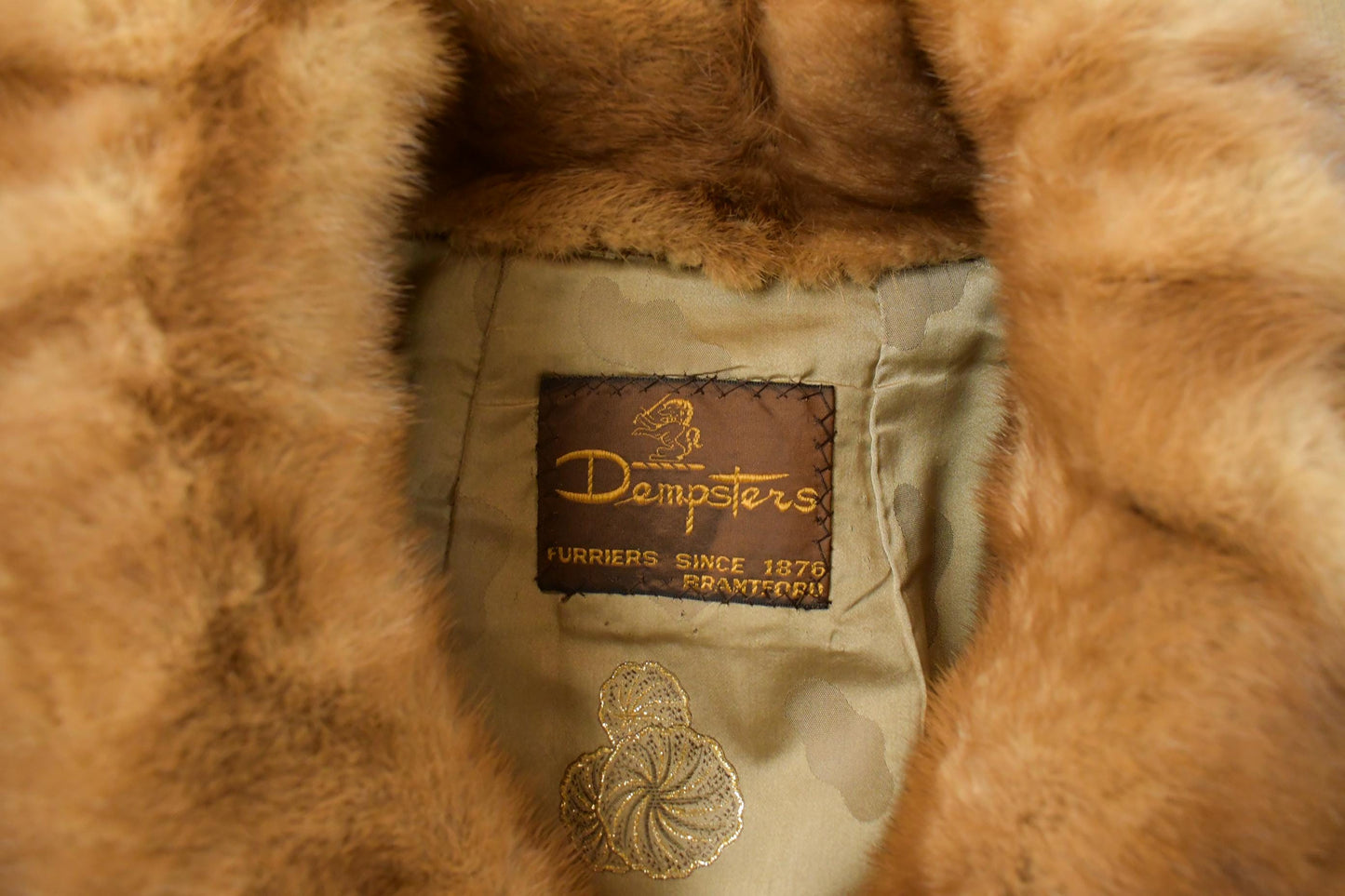 Vintage 1950s Dempsters Full Length Mink Fur Coat Women's Medium from propervintagecanada