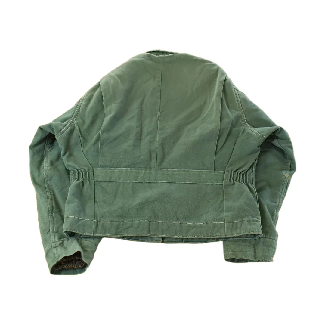 Vintage 1950s Distressed Work Jacket Men's Medium / True Vintage / 50s Full Zip / Workwear Coat from propervintagecanada