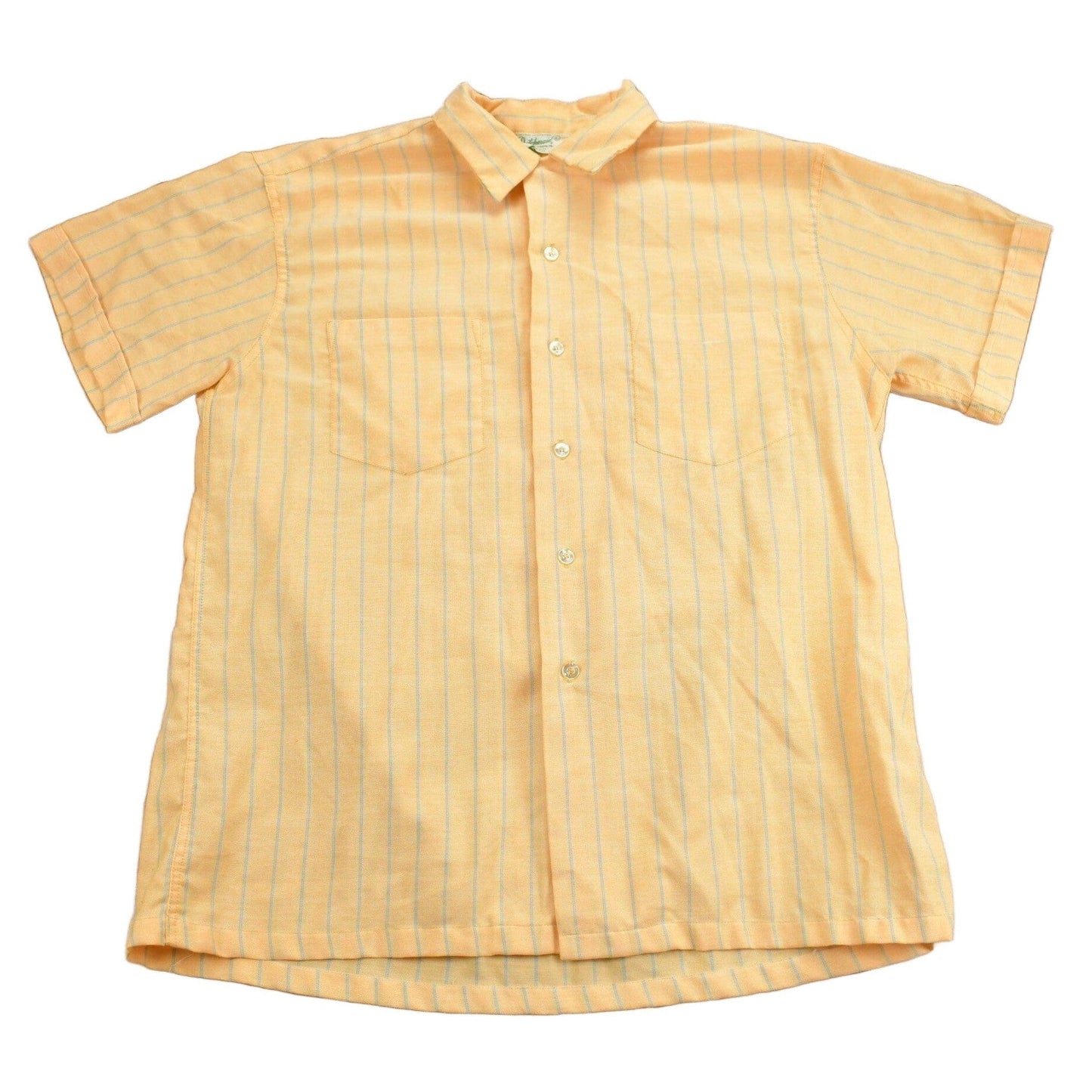 Vintage 1950s Dutchmaid Striped Button Up Shirt Men's Large from propervintagecanada