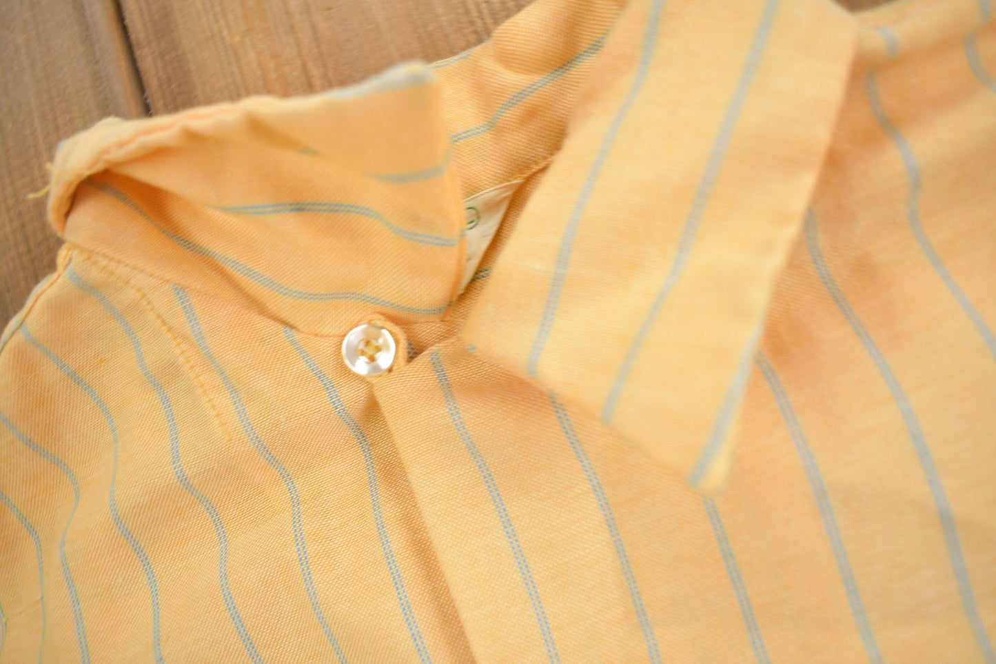 Vintage 1950s Dutchmaid Striped Button Up Shirt Men's Large from propervintagecanada