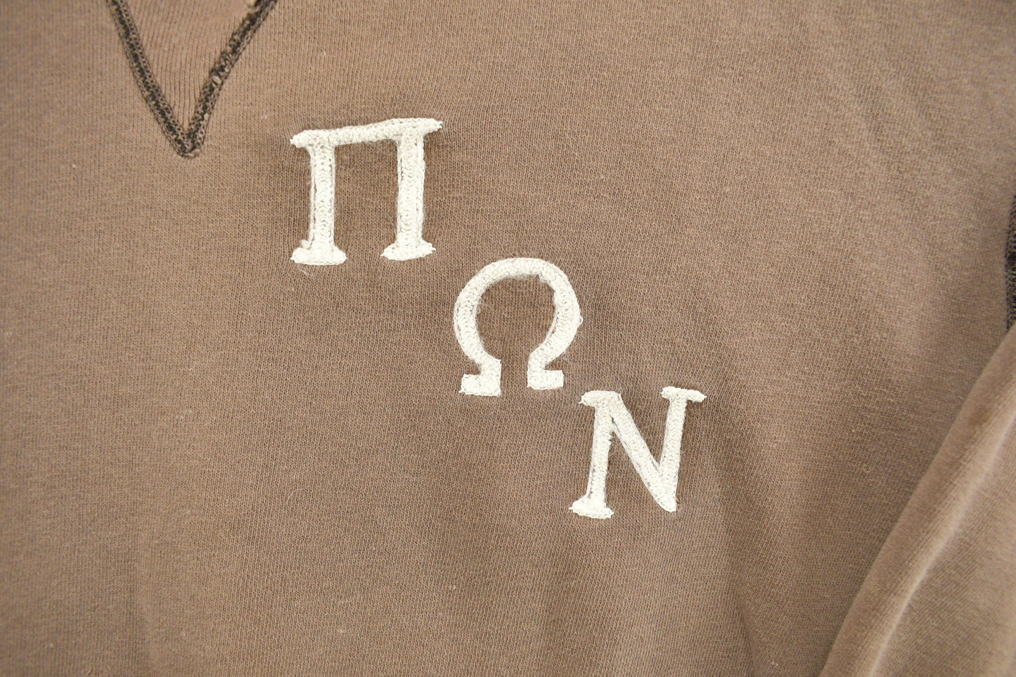 Vintage 1950s Embroidered Varsity Crewneck Men's Medium from propervintagecanada