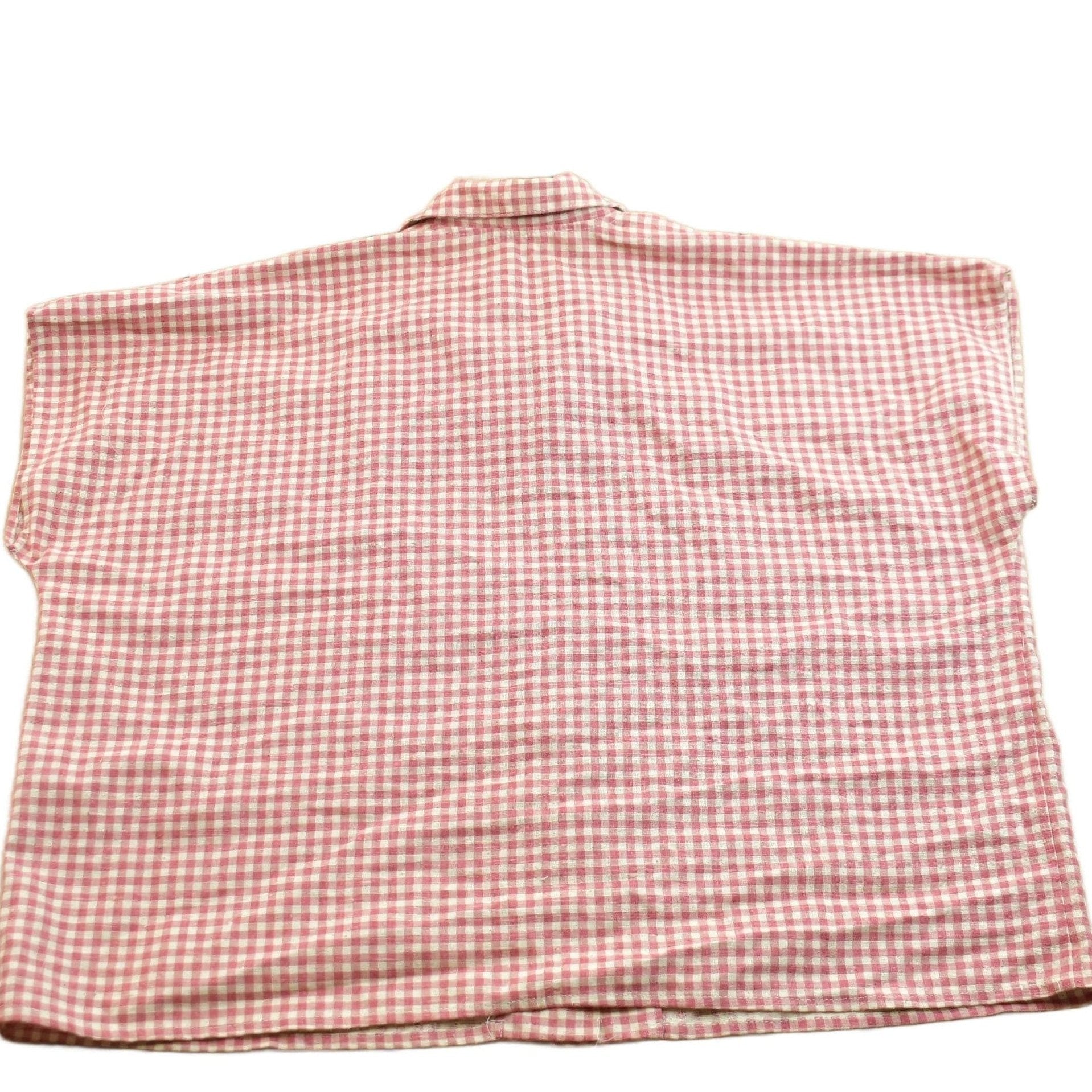 Vintage 1950s Flannel Check Pattern Button Up Sleeveless Shirt Women's XL from propervintagecanada