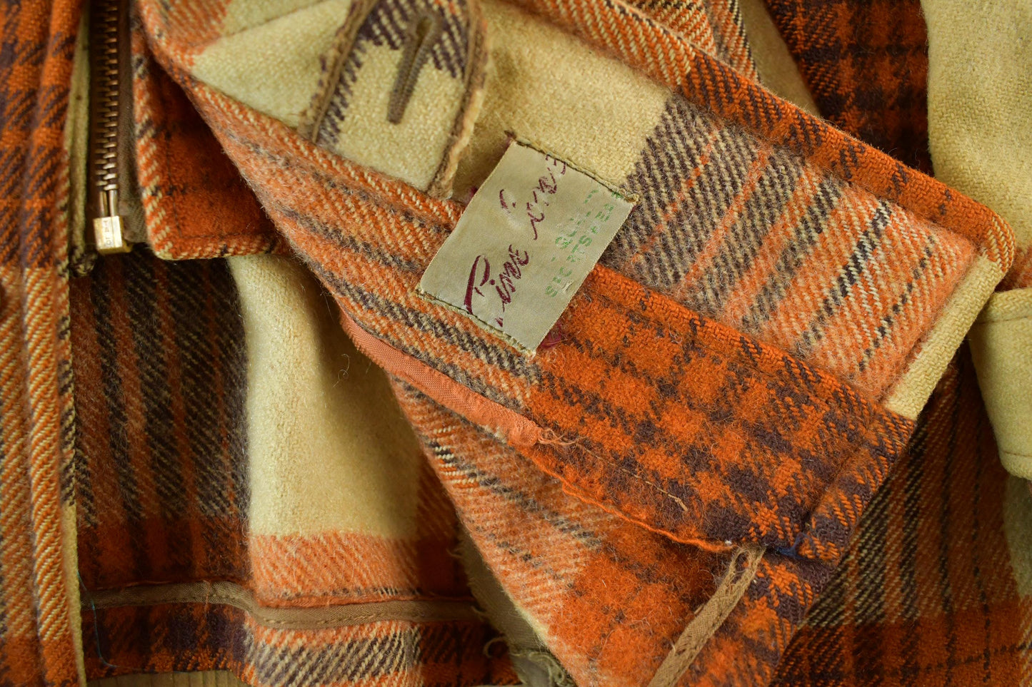 Vintage 1950s Flannel Jacket Men's Medium from propervintagecanada