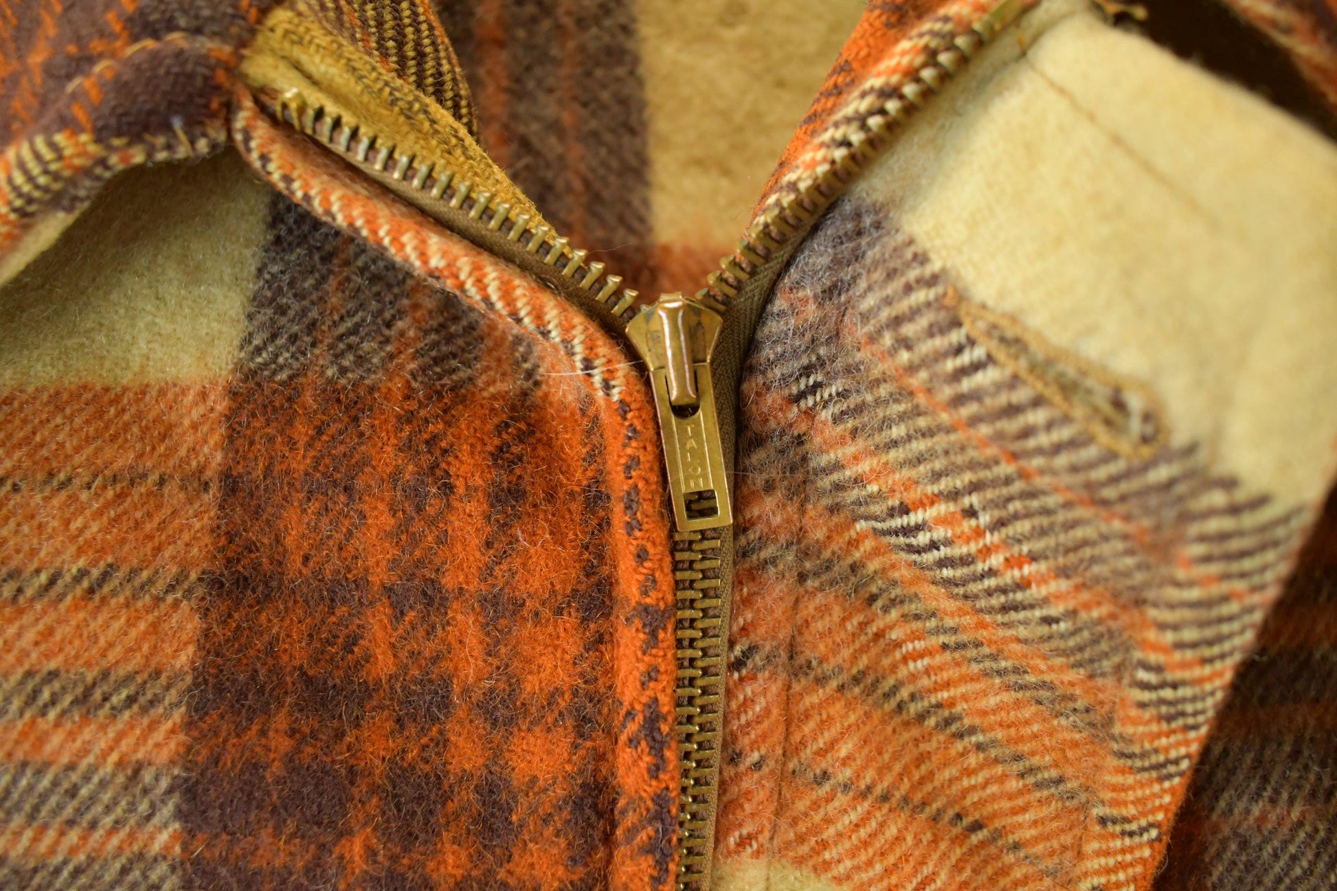 Vintage 1950s Flannel Jacket Men's Medium from propervintagecanada