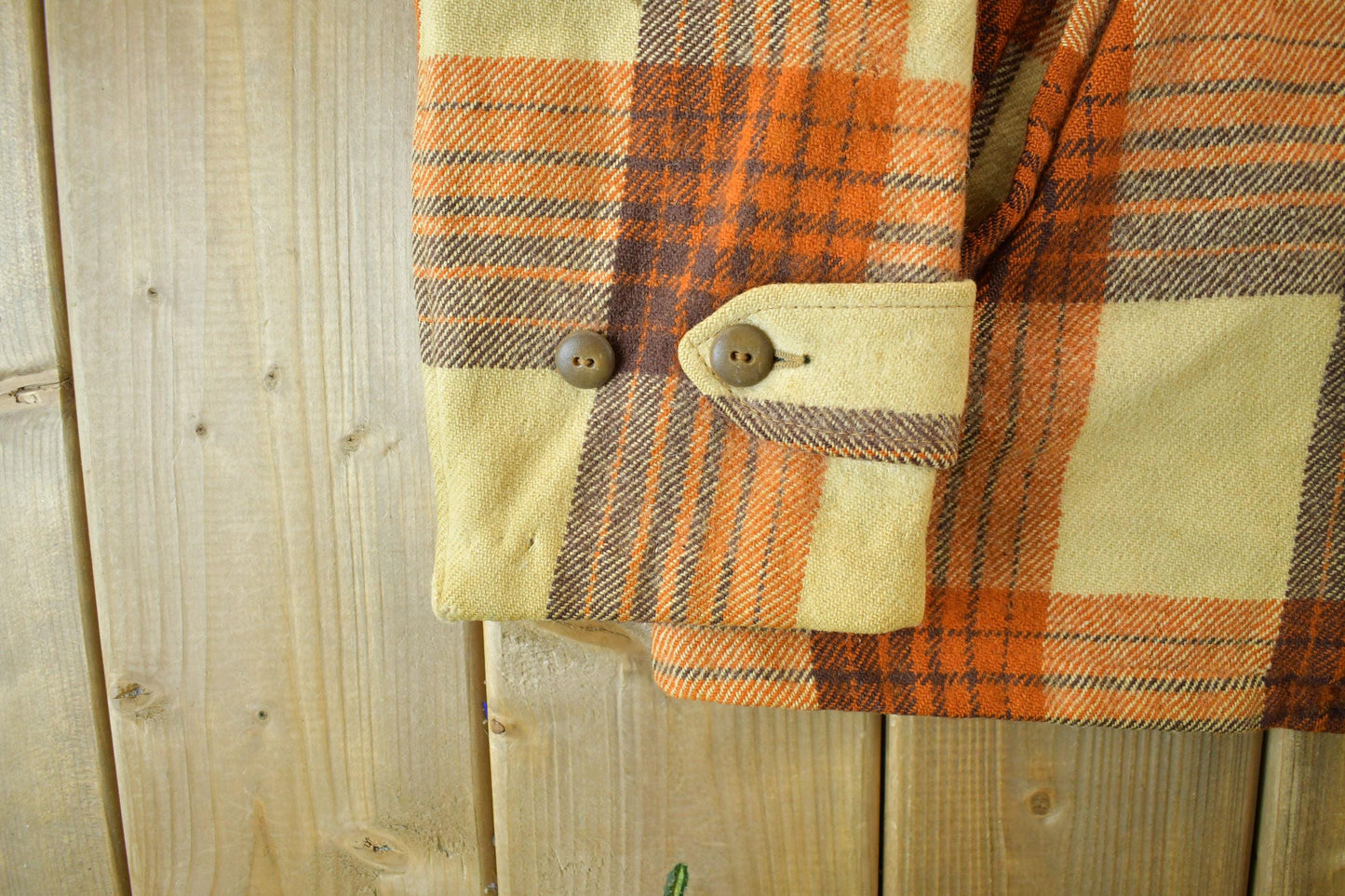 Vintage 1950s Flannel Jacket Men's Medium from propervintagecanada