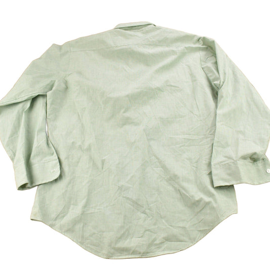 Vintage 1950s Flying Cross Perma Press Broadcloth Blank Button Up Shirt Men's XL from propervintagecanada