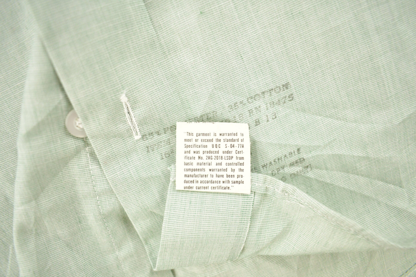 Vintage 1950s Flying Cross Perma Press Broadcloth Blank Button Up Shirt Men's XL from propervintagecanada
