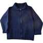 Vintage 1950s Hand-Knit Blank Navy Blue Cowichan Sweater Men's Medium from propervintagecanada