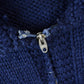 Vintage 1950s Hand-Knit Blank Navy Blue Cowichan Sweater Men's Medium from propervintagecanada