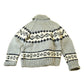 Vintage 1950s Hand-Knit Grey Cowichan Sweater Men's M from propervintagecanada