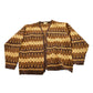 Vintage 1950s Hand-Knit Pattern Cardigan Sweater Men's Large from propervintagecanada