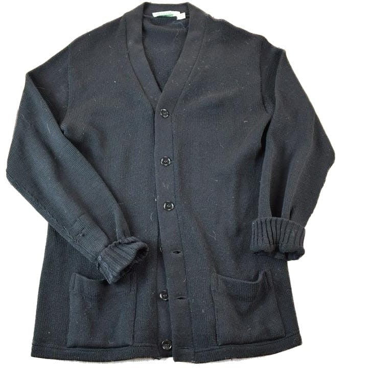 Vintage 1950s Imperial Knit Perfect Mild Distress Cardigan Sweater Men's S from propervintagecanada