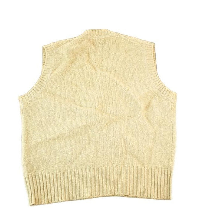 Vintage 1950s Jack Fraser Wool Cable Knit Sweater Vest Mens S from propervintagecanada
