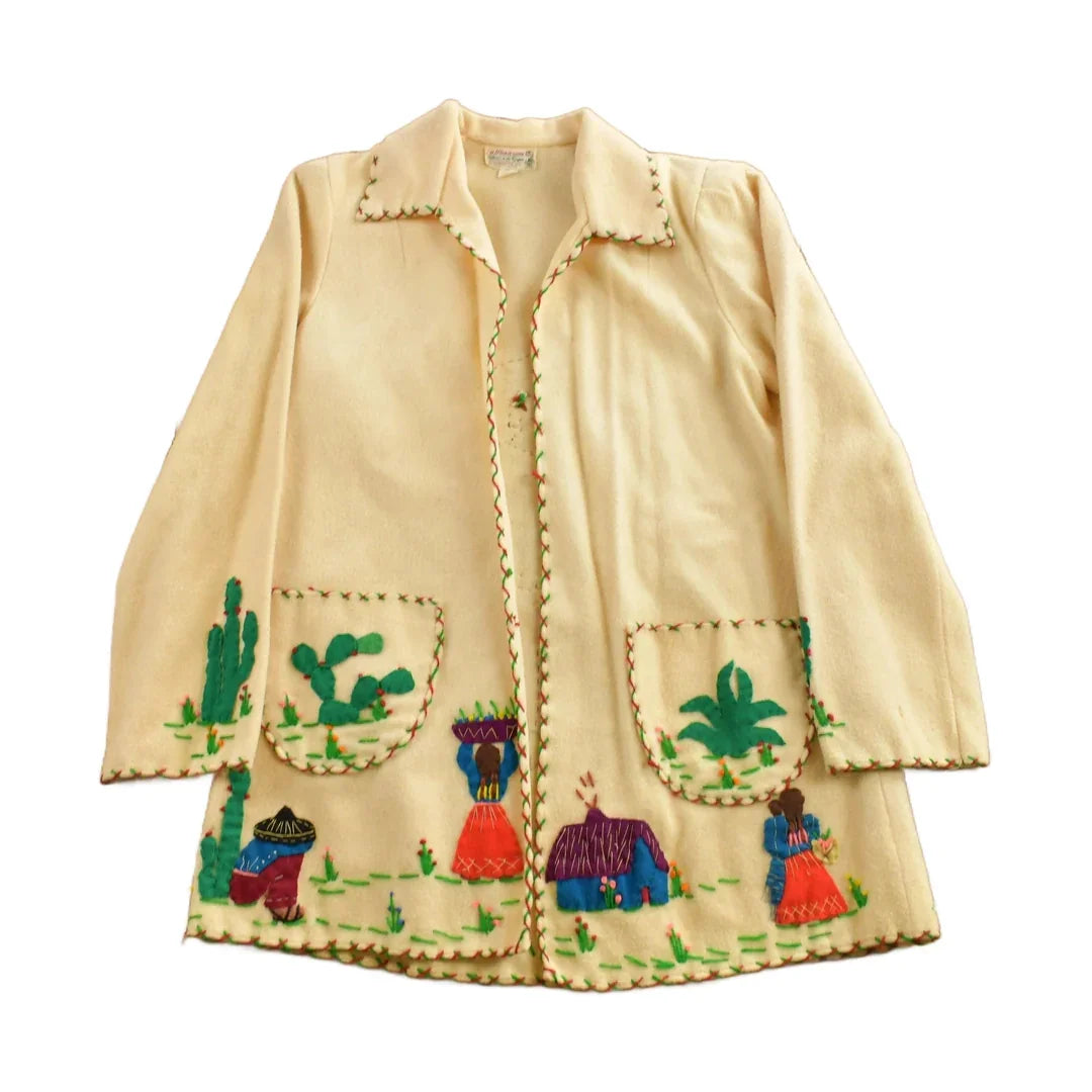 Vintage 1950s La Mexicana Mexican Embroidered Jacket from propervintagecanada