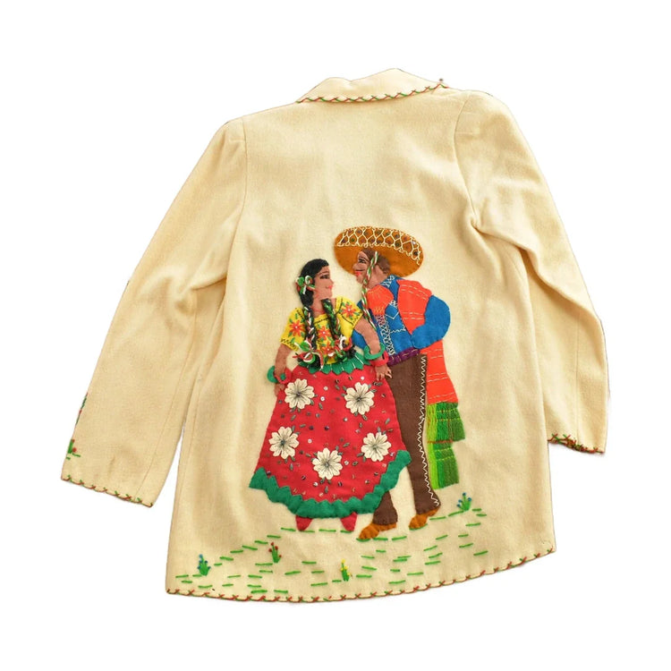 Vintage 1950s La Mexicana Mexican Embroidered Jacket from propervintagecanada