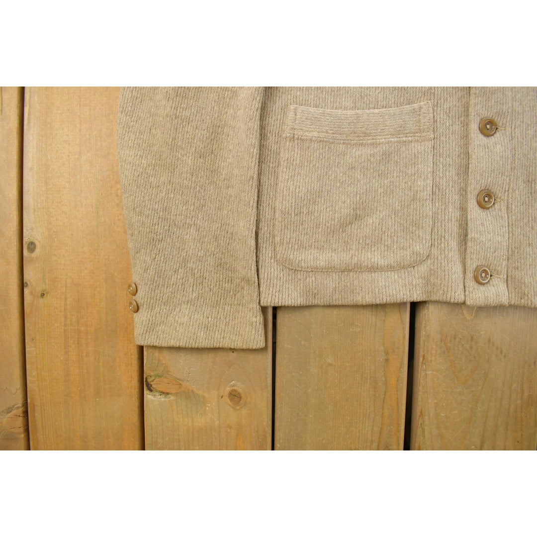 Vintage 1950s Lamb Knit Wool Knit Cardigan Sweater Men's Small / True Vintage / Made In USA / 50s Cardigan Sweatshirt from propervintagecanada