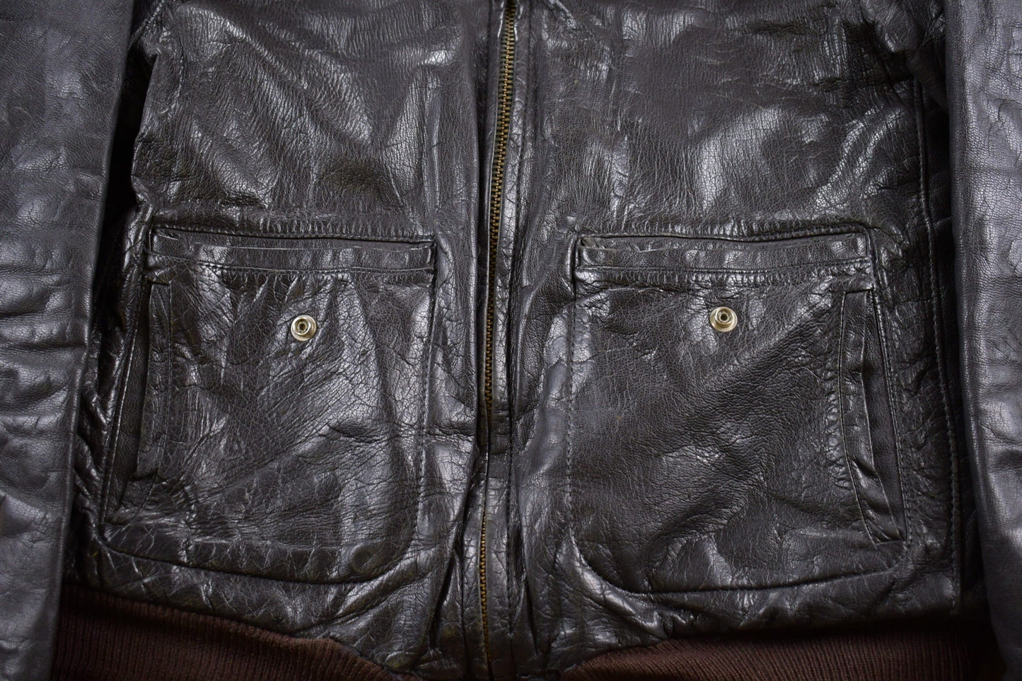 Vintage 1950s LL Bean Leather Jacket Men's Medium from propervintagecanada