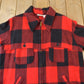 Vintage 1950s LL Bean Plaid Heavy Weight Wool Button Up Jacket Men's Large from propervintagecanada