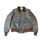 Vintage 1950s LL Bean Shearling Leather Flight Jacket Men's Medium from propervintagecanada