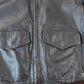 Vintage 1950s LL Bean Shearling Leather Flight Jacket Men's Medium from propervintagecanada