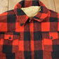 Vintage 1950s Melton Outer-Wear Buffalo Plaid Wool Hunting Jacket Men's 2XL from propervintagecanada