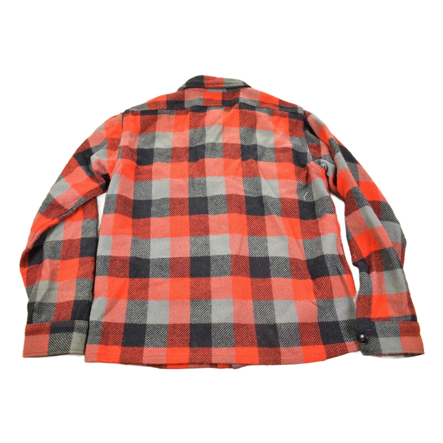 Vintage 1950s Melton Outer-Wear Buffalo Plaid Wool Hunting Jacket Men's Medium from propervintagecanada