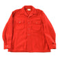 Vintage 1950s Melton Outer-Wear Button Up Flannel Wool Hunting Shirt Jacket Men's L from propervintagecanada