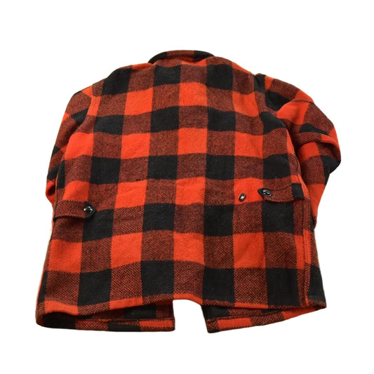Vintage 1950s Melton Outer-Wear Full Zip Buffalo Plaid Wool Hunting Shacket Mens M from propervintagecanada
