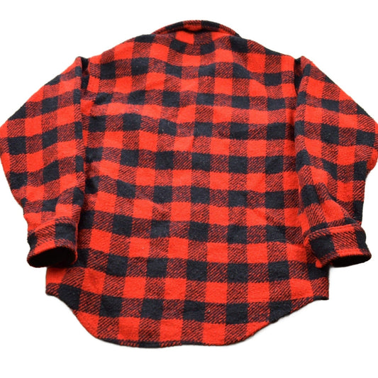 Vintage 1950s Melton Plaid Button Up Shirt / 1950s Button Up / Vintage Flannel / Plaid Flannel / Casual Shirt / Formal Shirt / Made In USA from propervintagecanada