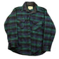 Vintage 1950s Melton Plaid Flannel Button Up Jacket Men's Large from propervintagecanada