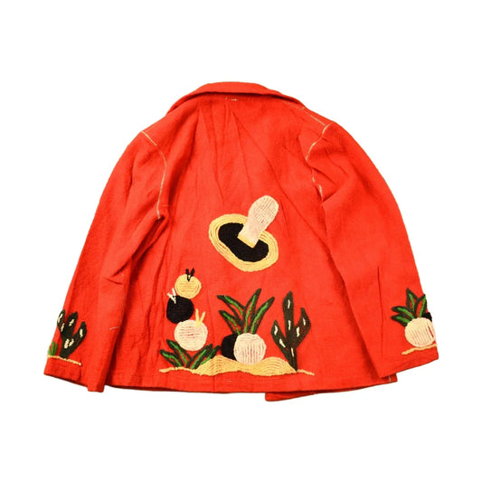 Vintage 1950s Mexican Embroidered Souvenir Jacket Men's Medium from propervintagecanada