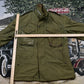 Vintage 1950s Military Army Green Jacket Men's Large from propervintagecanada