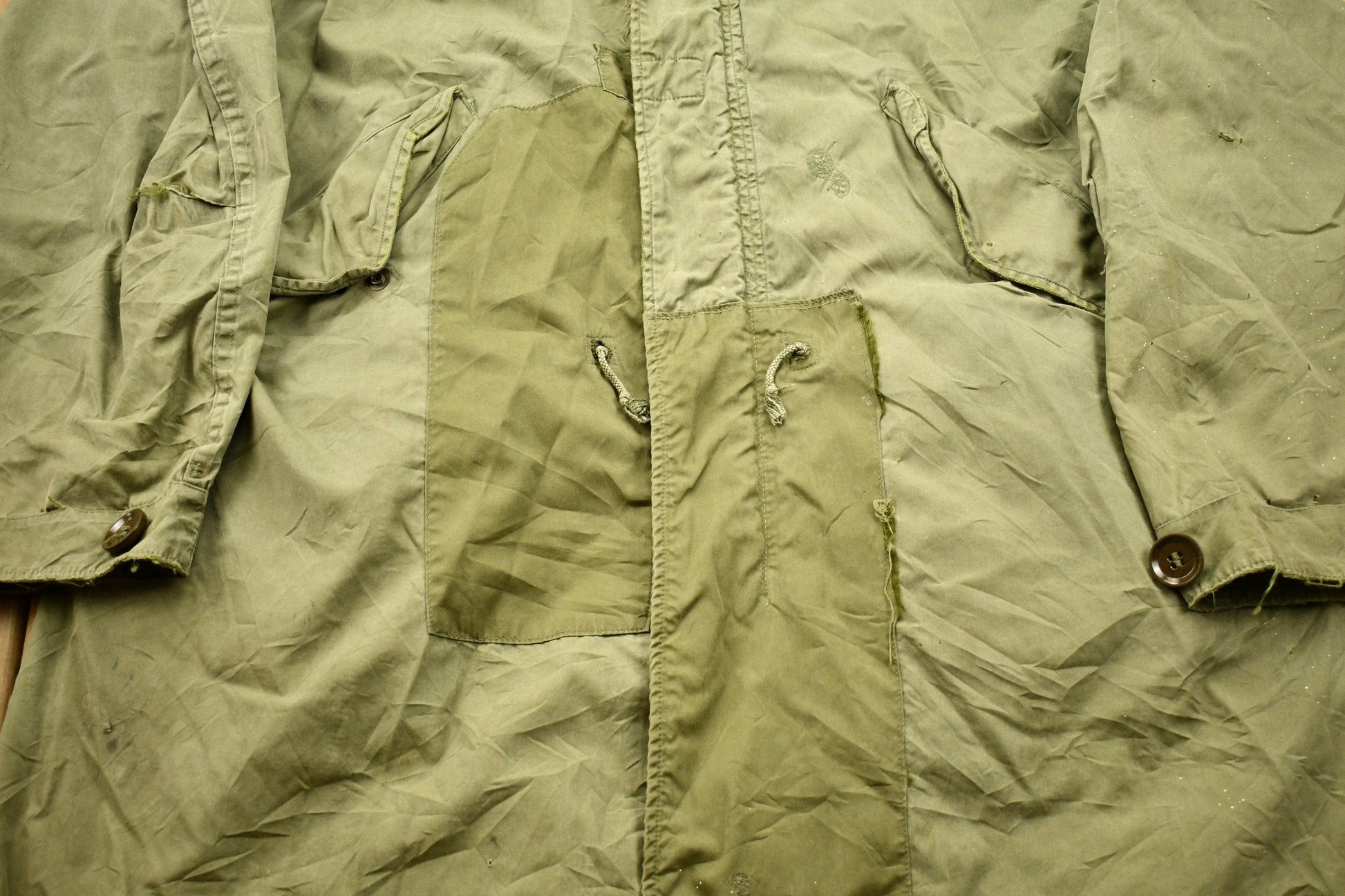 Vintage 1950s Military Jacket Men's Large from propervintagecanada